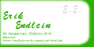 erik endlein business card